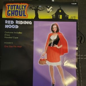 Little Red Riding Hood adult womens Halloween costume cape dress